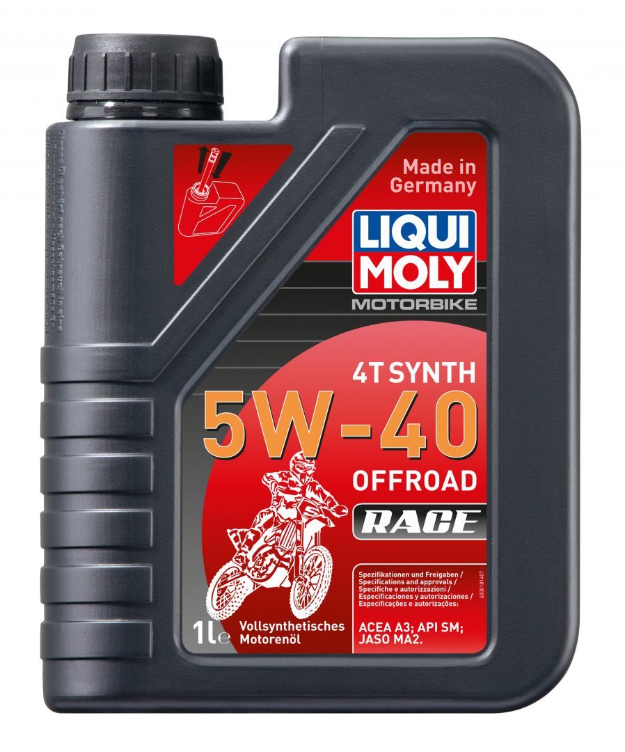 Моторное масло Liqui Moly Motorbike 4T Synth Offroad Race 5W40 синтетическое 1л