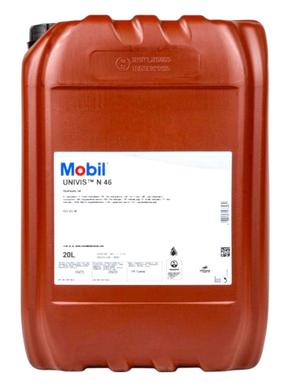 Гидравлическое масло Mobil Univis N46 минеральное 20л