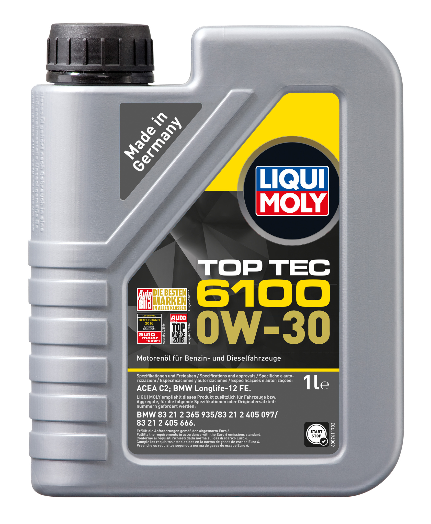 Моторное масло Liqui Moly Top Tec 6100 0W30 НС-синтетическое 1л