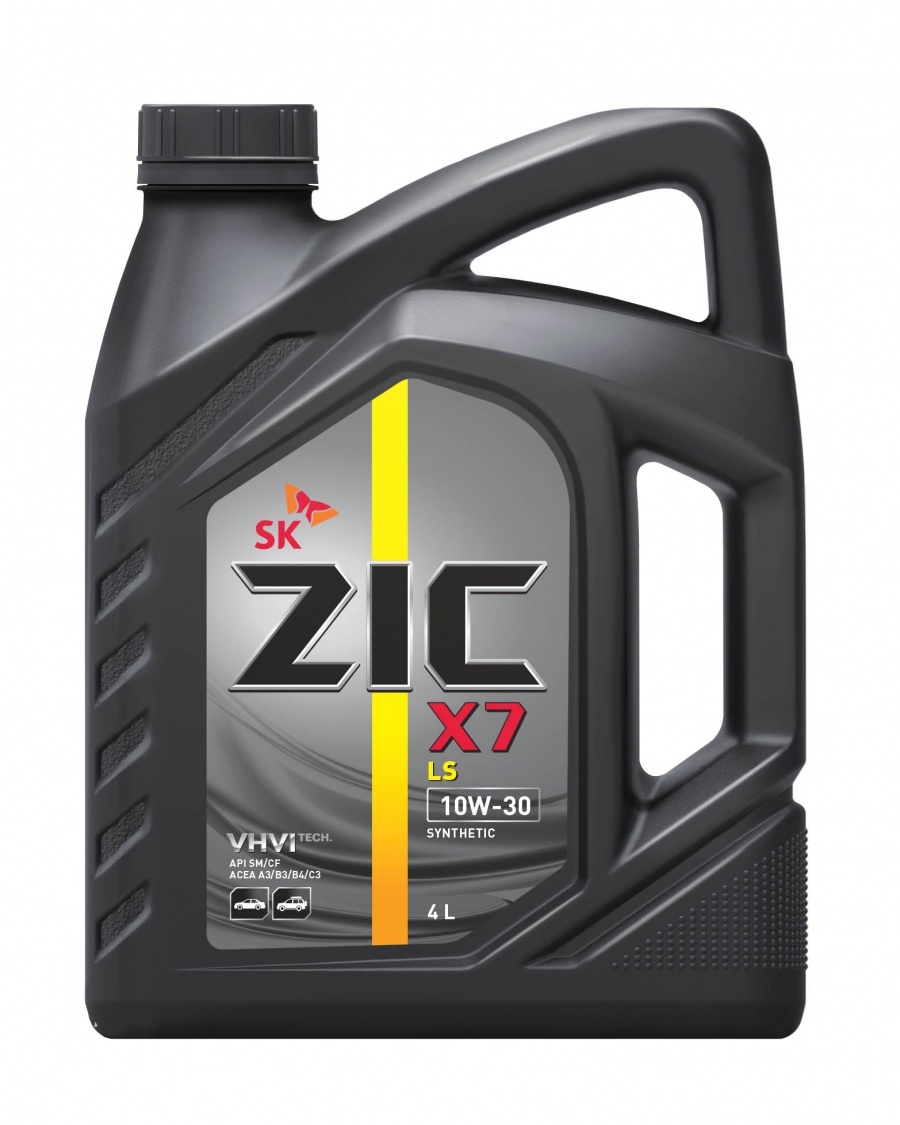 Моторное масло Zic X7 LS 10W30 синтетическое 4л