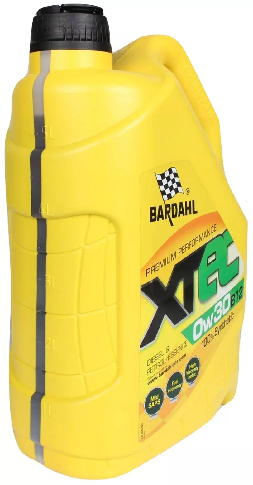 Синтетическое моторное масло Bardahl XTEC 0W-30 B12, 5 л