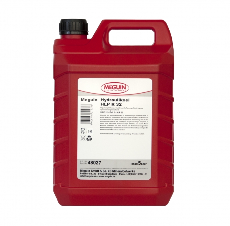 Meguin Hydraulikoil R HLP 32 Минеральное гидравлическое масло (5л)