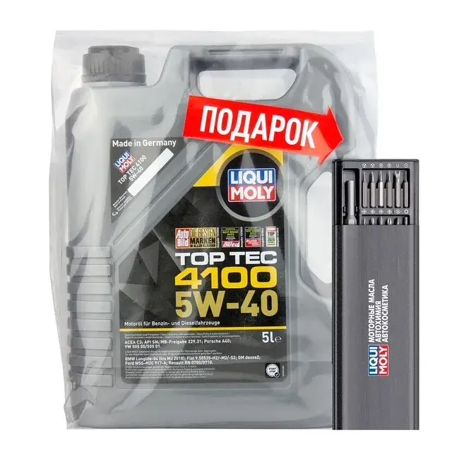 Моторное масло Liqui Moly Top Tec 4100 5W40 hc-синтетическое 5л