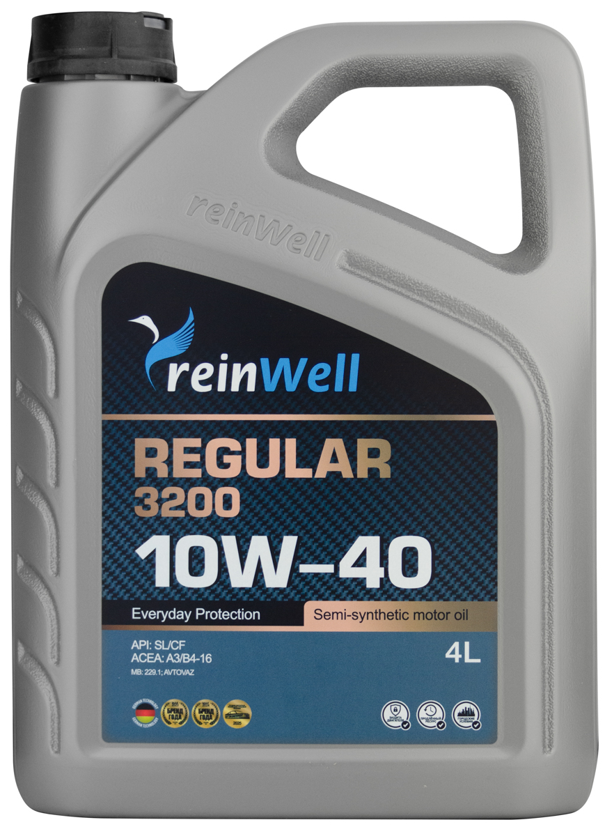 Моторное масло Reinwell REGULAR 3200 10W-40 полусинтетическое 4л