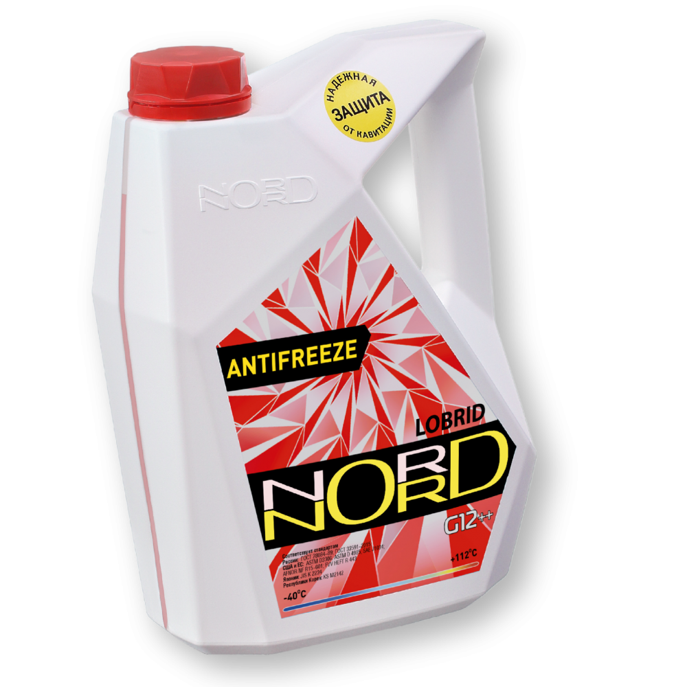 Антифриз NORD High Quality Antifreeze готовый -40C красный 5 кг