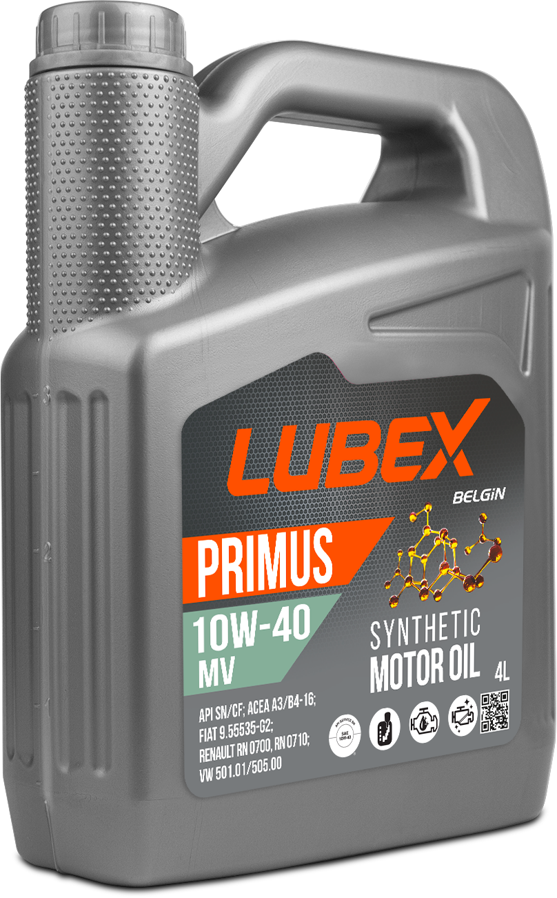 Масло синтетическое LUBEX PRIMUS MV 10W-40 CF/SN A3/B4 4л