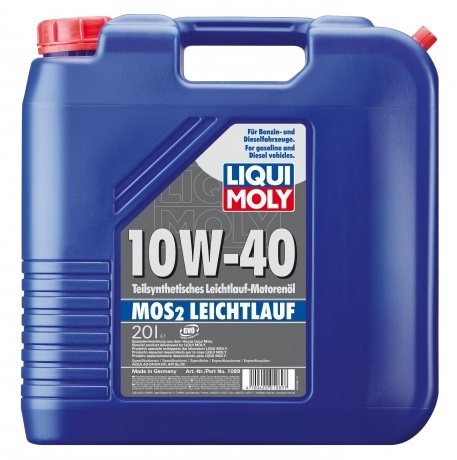 Liqui Moly MoS2 Leichtlauf 10W40 Полусинтетическое моторное масло с молибденом бочка 60л