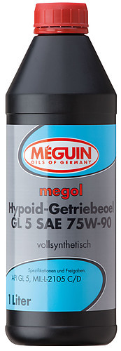 Синтетическое трансмиссионное масло MEGUIN Megol Hypoid-Getriebeoel 75W-90, 1л