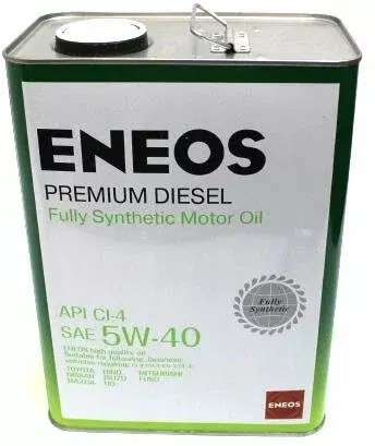 Синтетическое моторное масло ENEOS Premium Diesel CI-4 5W-40, 4 л