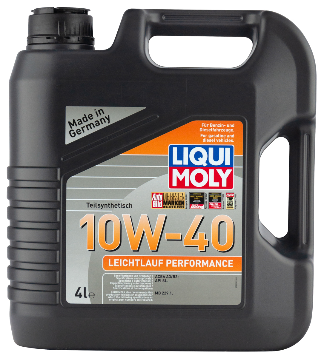 Моторное масло Liqui Moly Leichtlauf Performance 10W40 полусинтетическое 4л