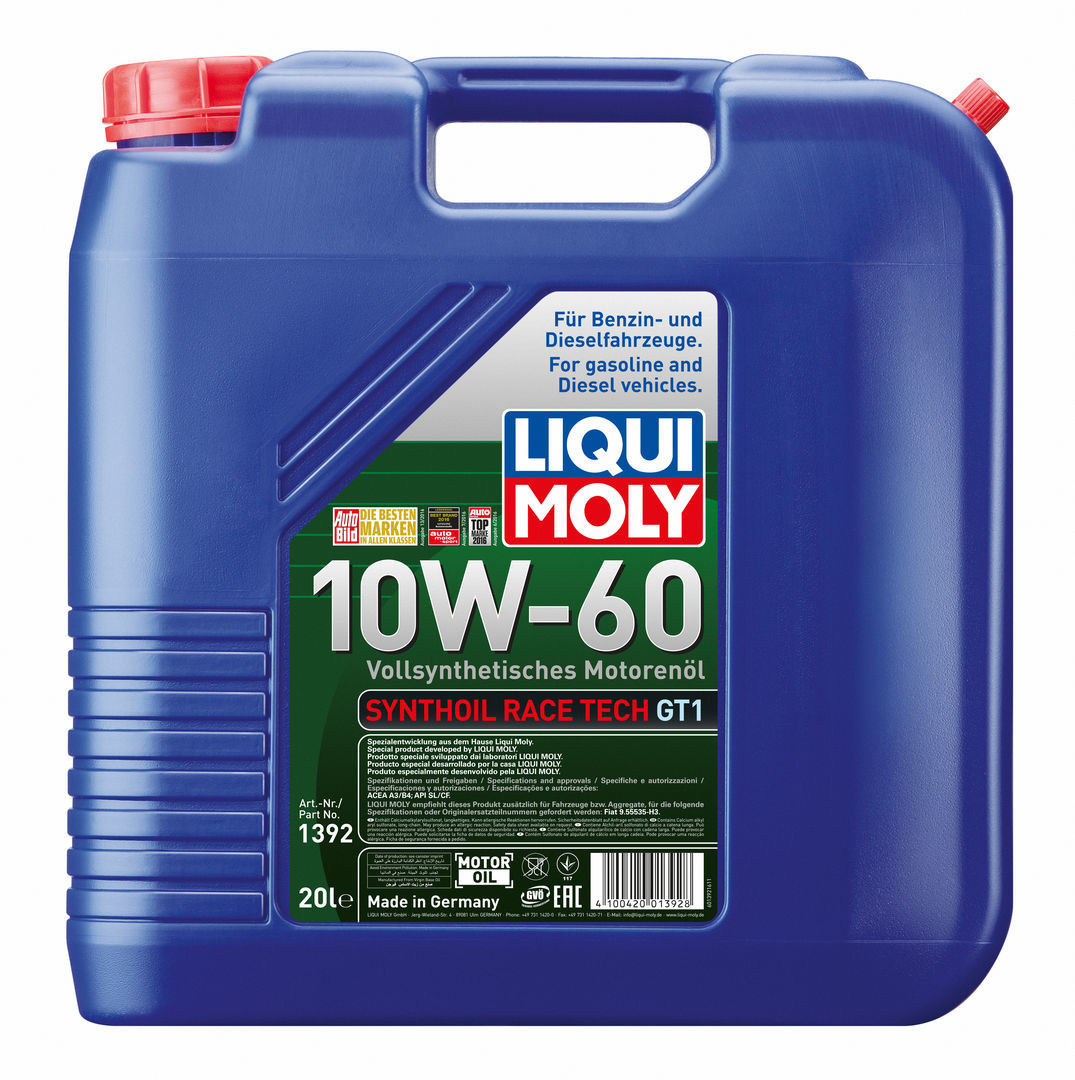 Liqui Moly Synthoil Race Tech GT1 10W60 Синтетическое моторное масло 5л