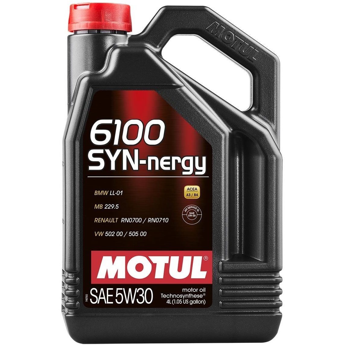 Моторное масло Motul 6100 SYN-Nergy 5W30 синтетическое 4л