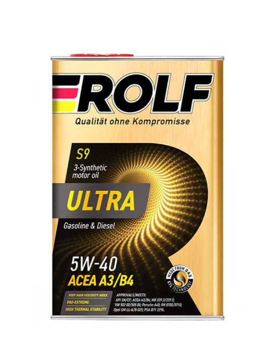 Моторное масло ROLF ULTRA 5W-40 A3/B4 SN/CF,синтетическое, 1л