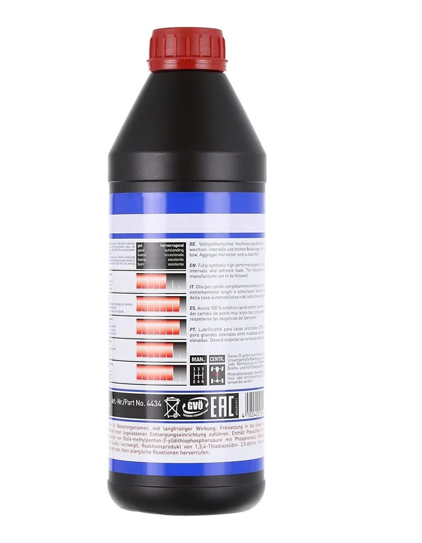 Масло трансмиссионное Liqui Moly Hochleistungs Getriebeoil 75W90 GL4+ синтетическое, 1л