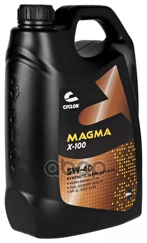 Полусинтетическое моторное масло CYCLON MAGMA X-100 5W-40, 4 л