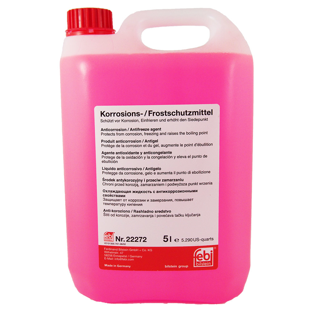 FEBI Korrosions-Frostschutzmittel G12 (5л) - Готовый антифриз (розовый)