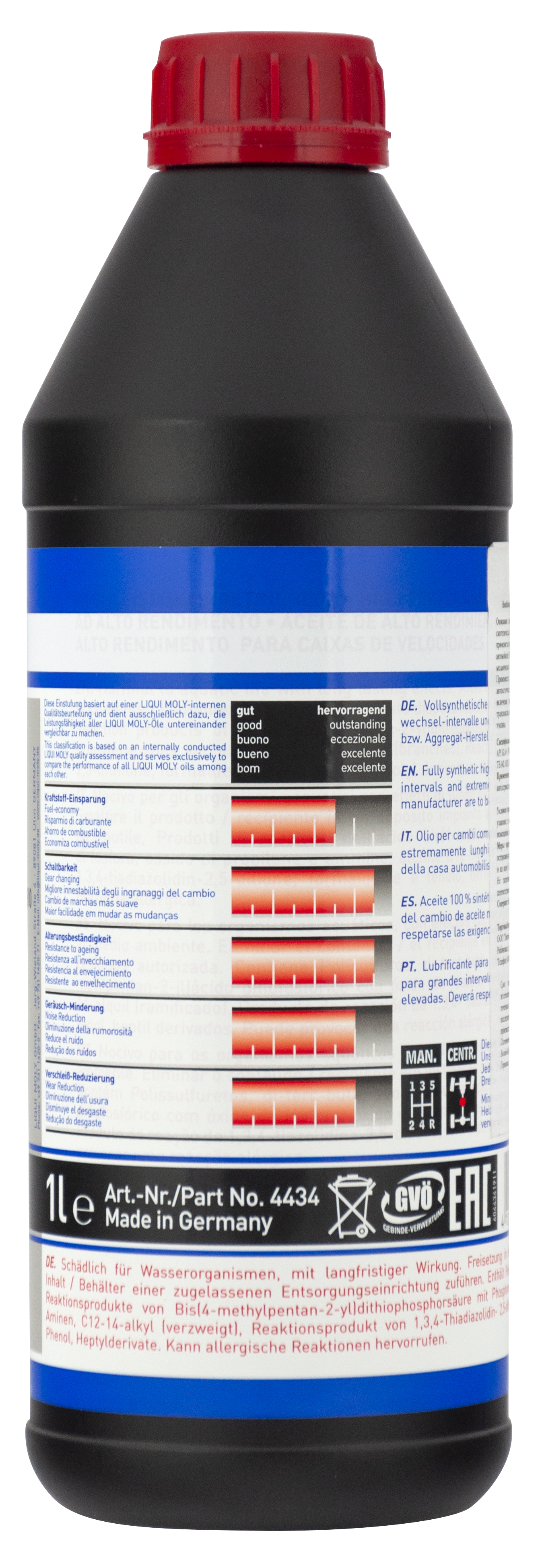Масло трансмиссионное Liqui Moly Hochleistungs Getriebeoil 75W90 GL4+ синтетическое, 1л