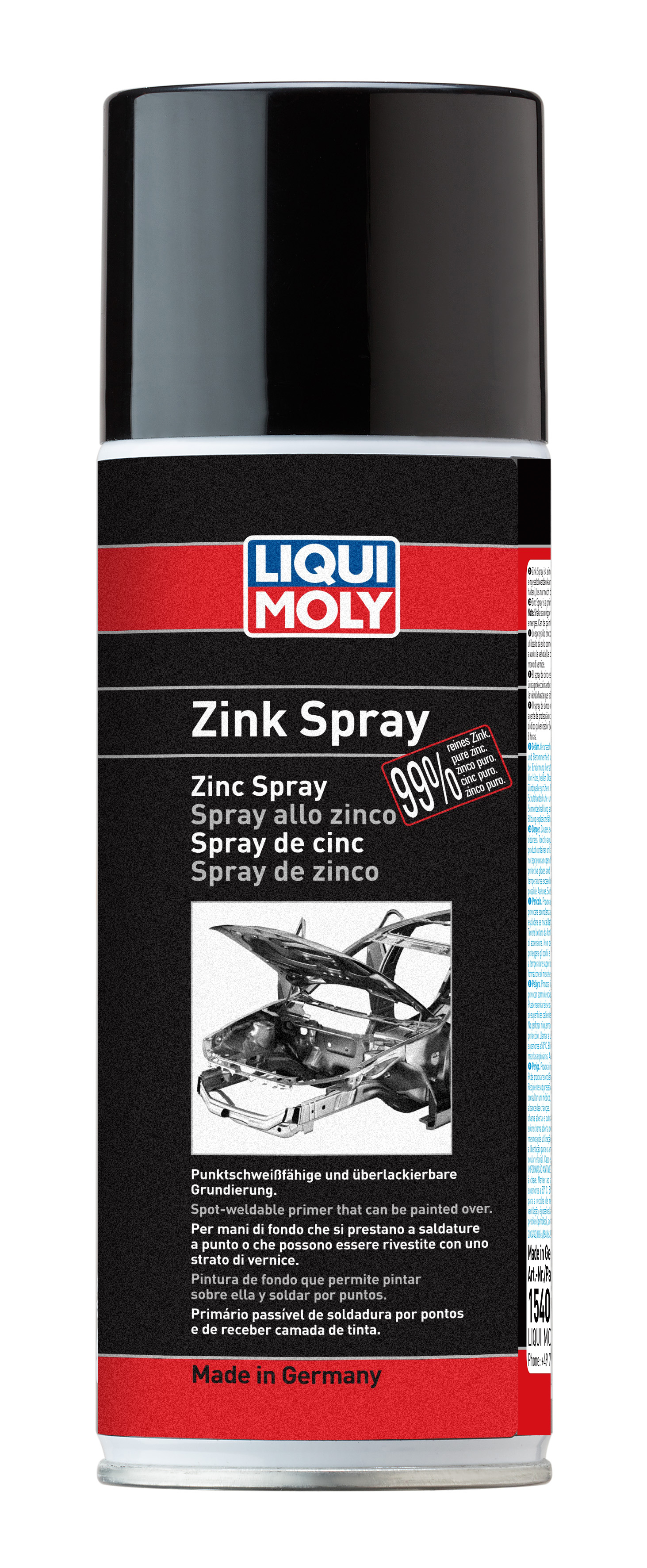 Цинковая грунтовка Liqui Moly Zink Spray 0,4л