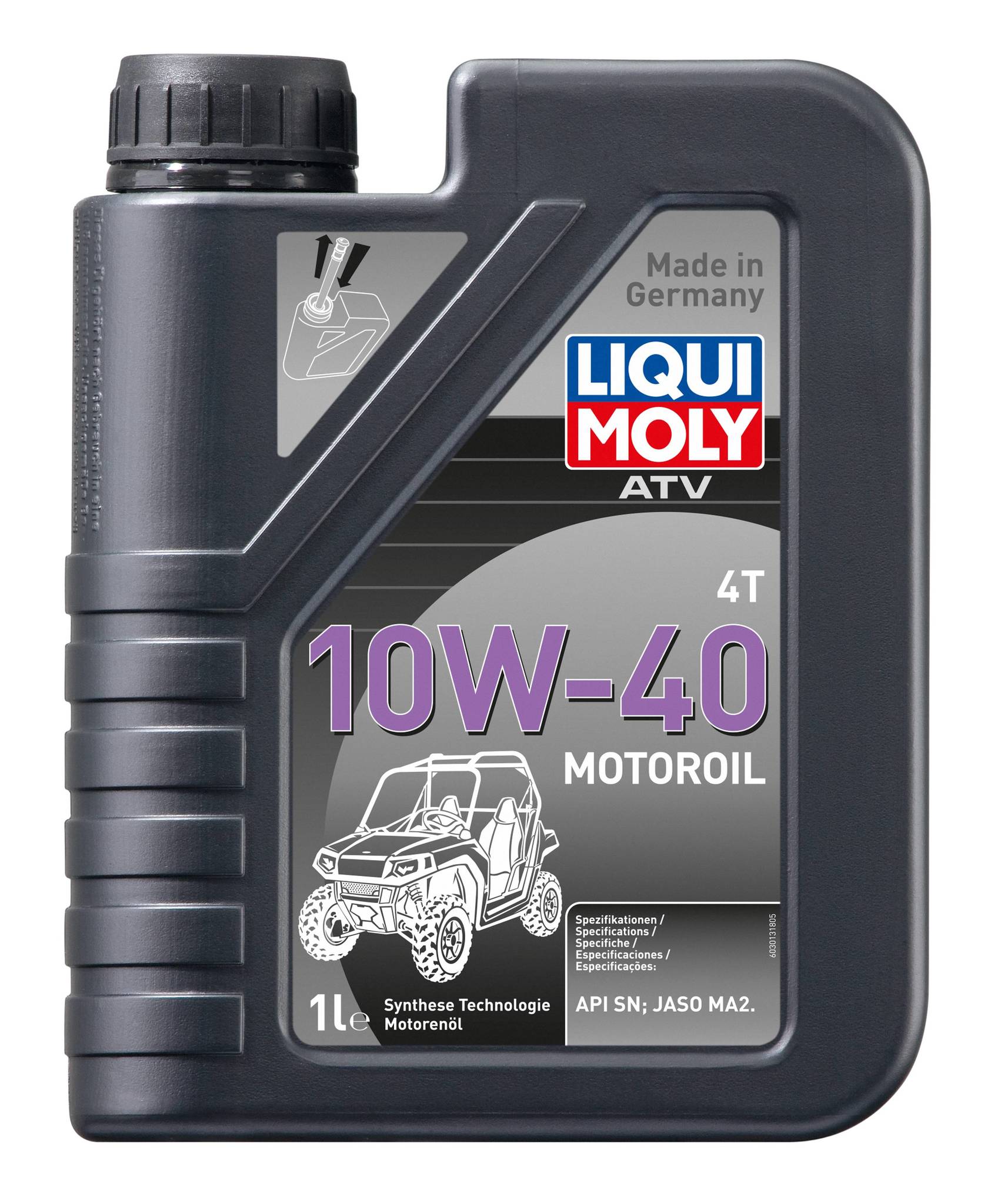 Масло моторное Liqui Moly  ATV 4T Motoroil Offroad 10W40 hc-синтетическое 1л