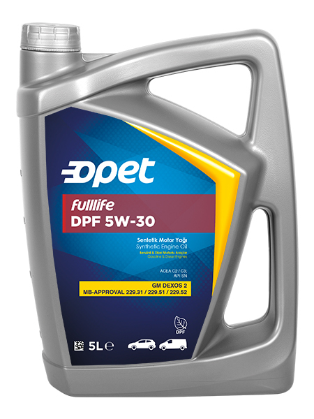 Моторное масло Opet Fulllife DPF 5W30 синтетическое 5л