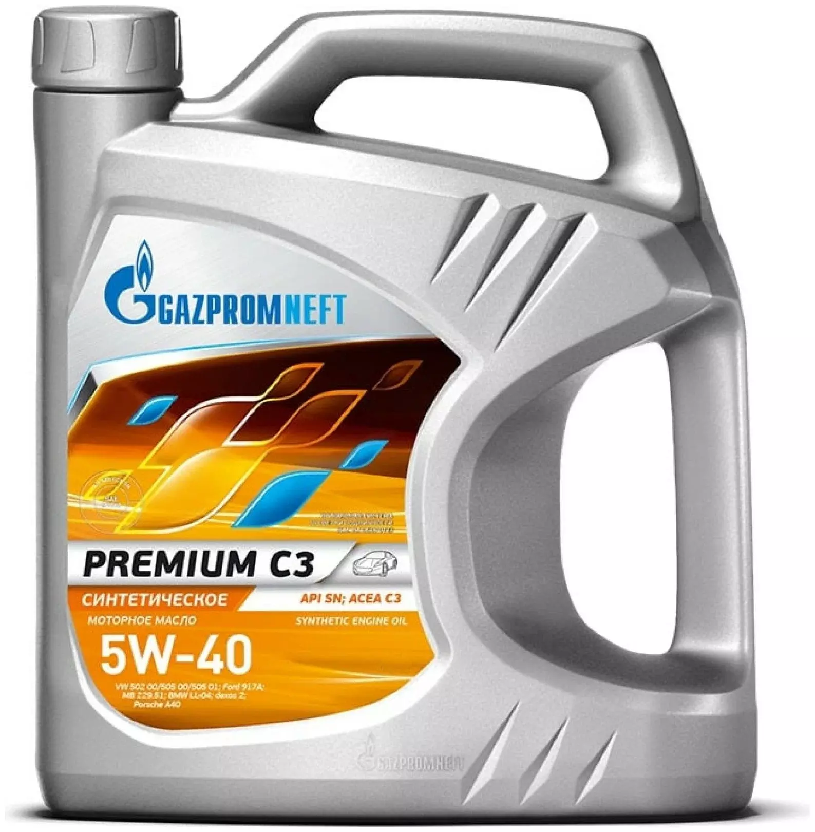 Масло моторное Gazpromneft Premium C3 5W-40 синтетическое 4 л