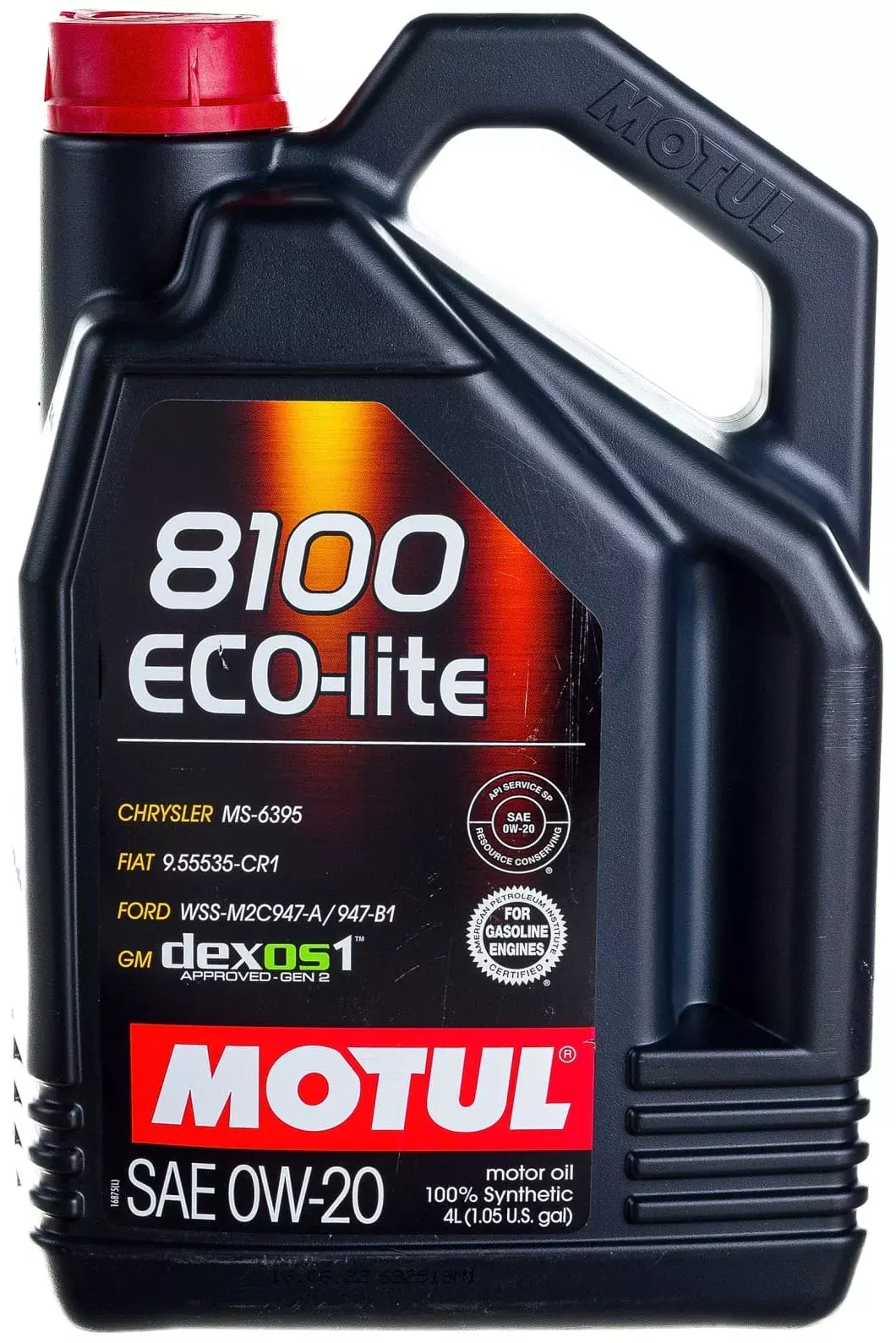 Синтетическое моторное масло Motul 8100 Eco-lite 0W20, 4 л
