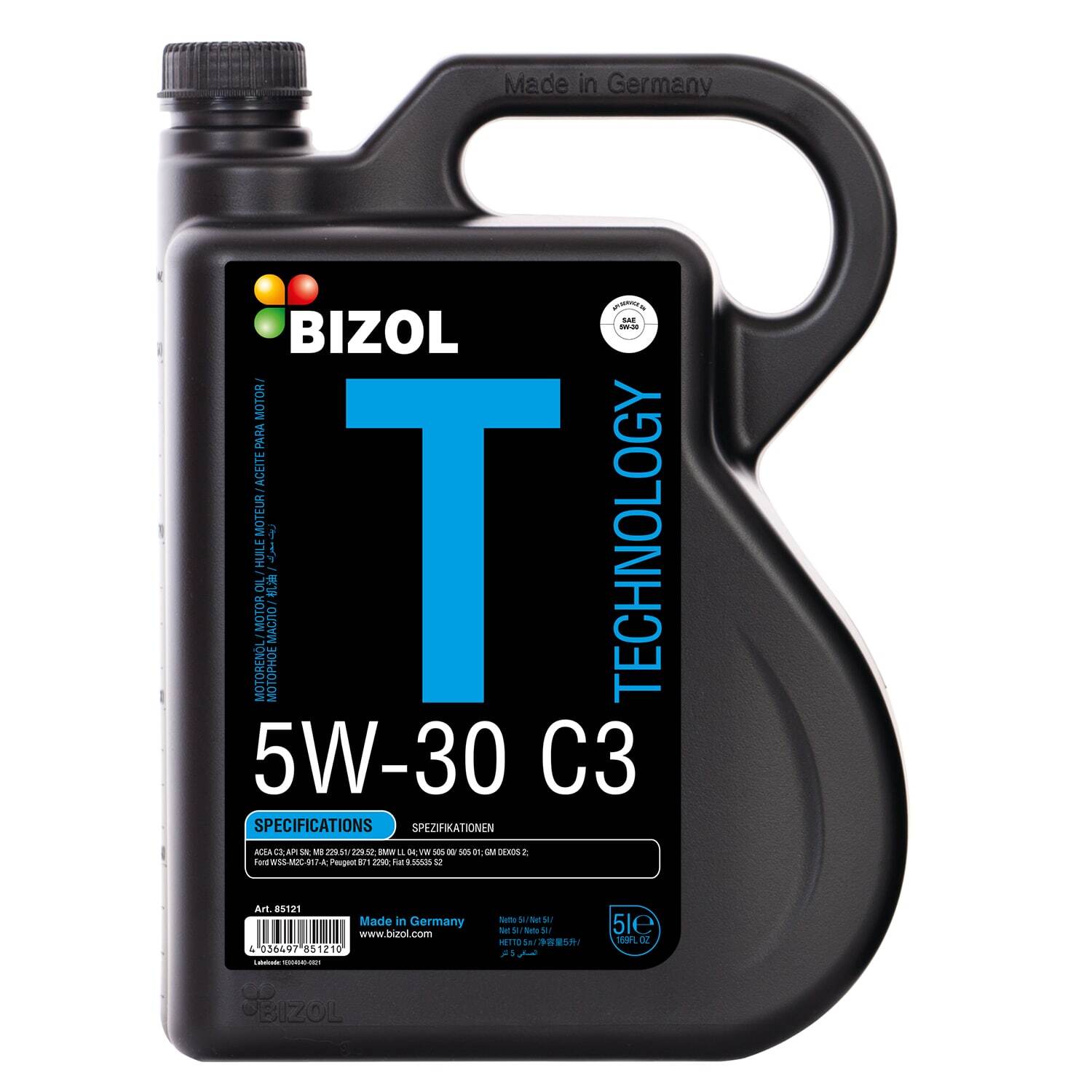 Синтетическое масло BIZOL Technology 5W-30 SN C3 (5л)