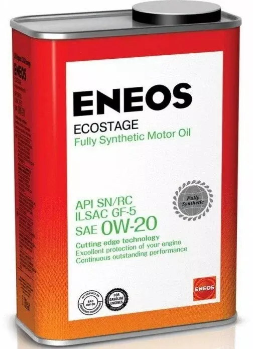 Масло моторное ENEOS Ecostage Synt 0W-20 синтетическое 4 л