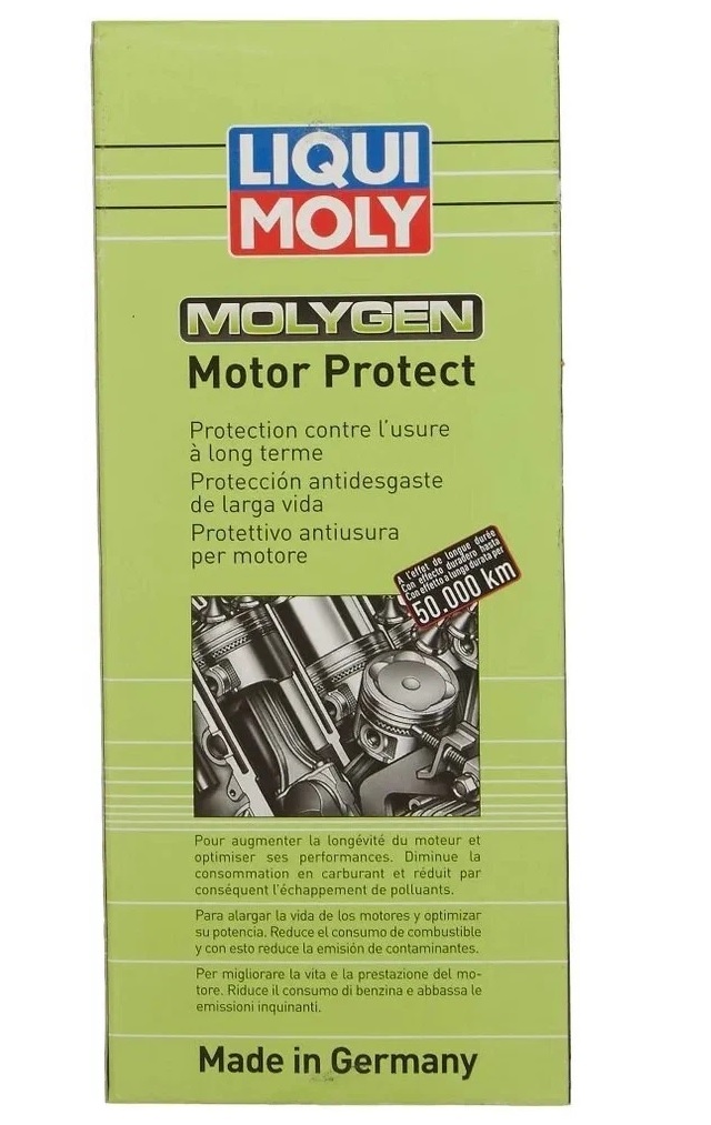 Присадка антифрикционная Liqui Moly Molygen Motor Protect, для долговременной защиты двигателя, 0,5л