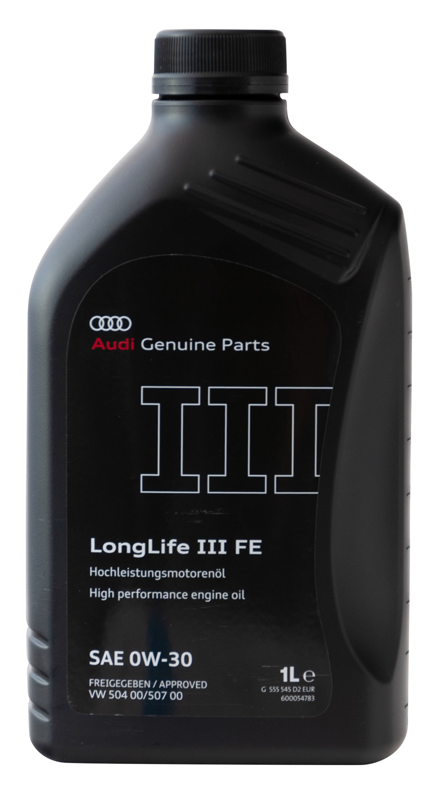 Синтетическое моторное масло Audi LongLife III 0W-30, 1 л, 1 шт