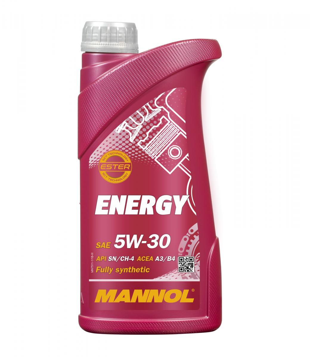 Mannol Energy 5W30 SN/CH-4 A3/B4  Масло моторное синтетическое