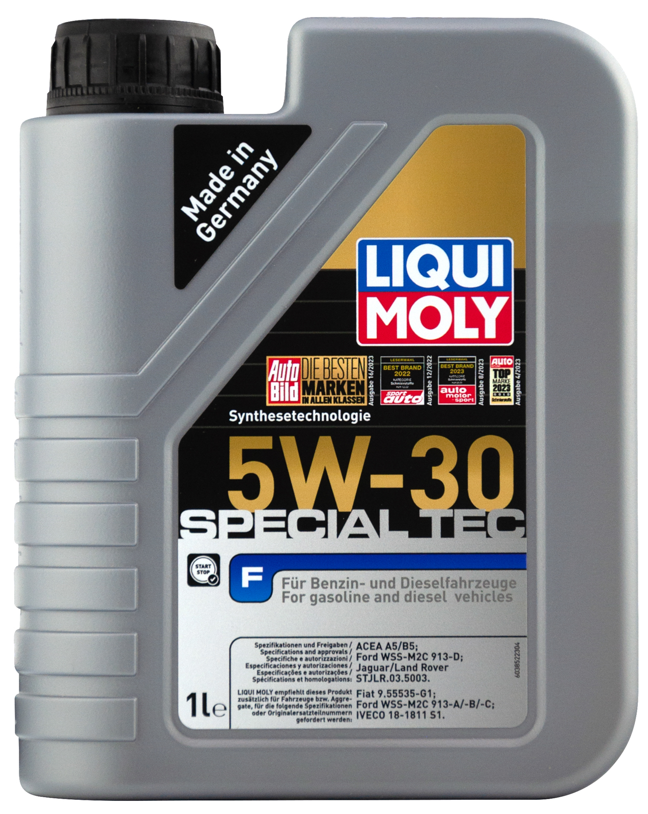 Моторное масло Liqui Moly Special Tec F 5W30 синтетическое (Ford) 1л