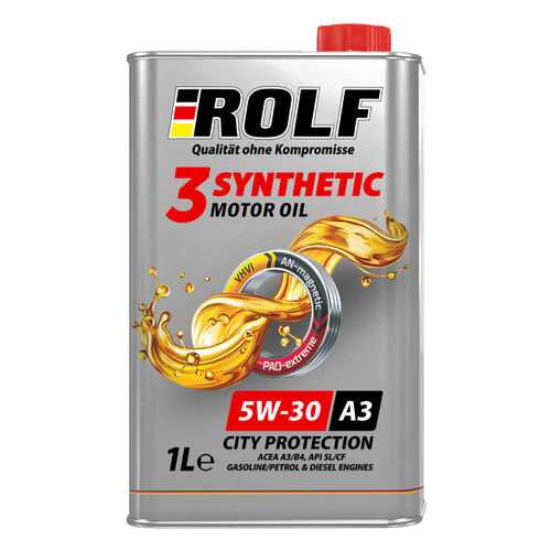 Моторное масло ROLF 3-synthetic 5W-30 C3 синтетическое 1л