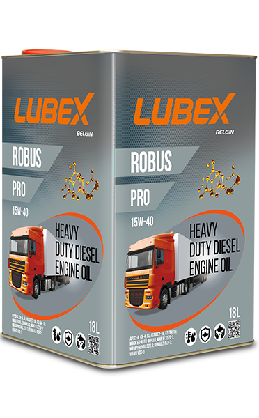 Минеральное моторное масло LUBEX ROBUS PRO 15W-40, 18 л