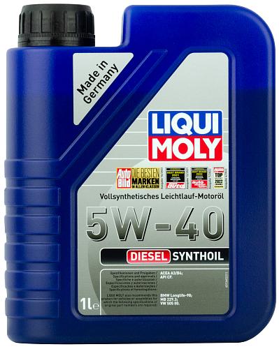 Моторное масло LIQUIMOLY Diesel Synthoil 5W40 синтетическое 1л