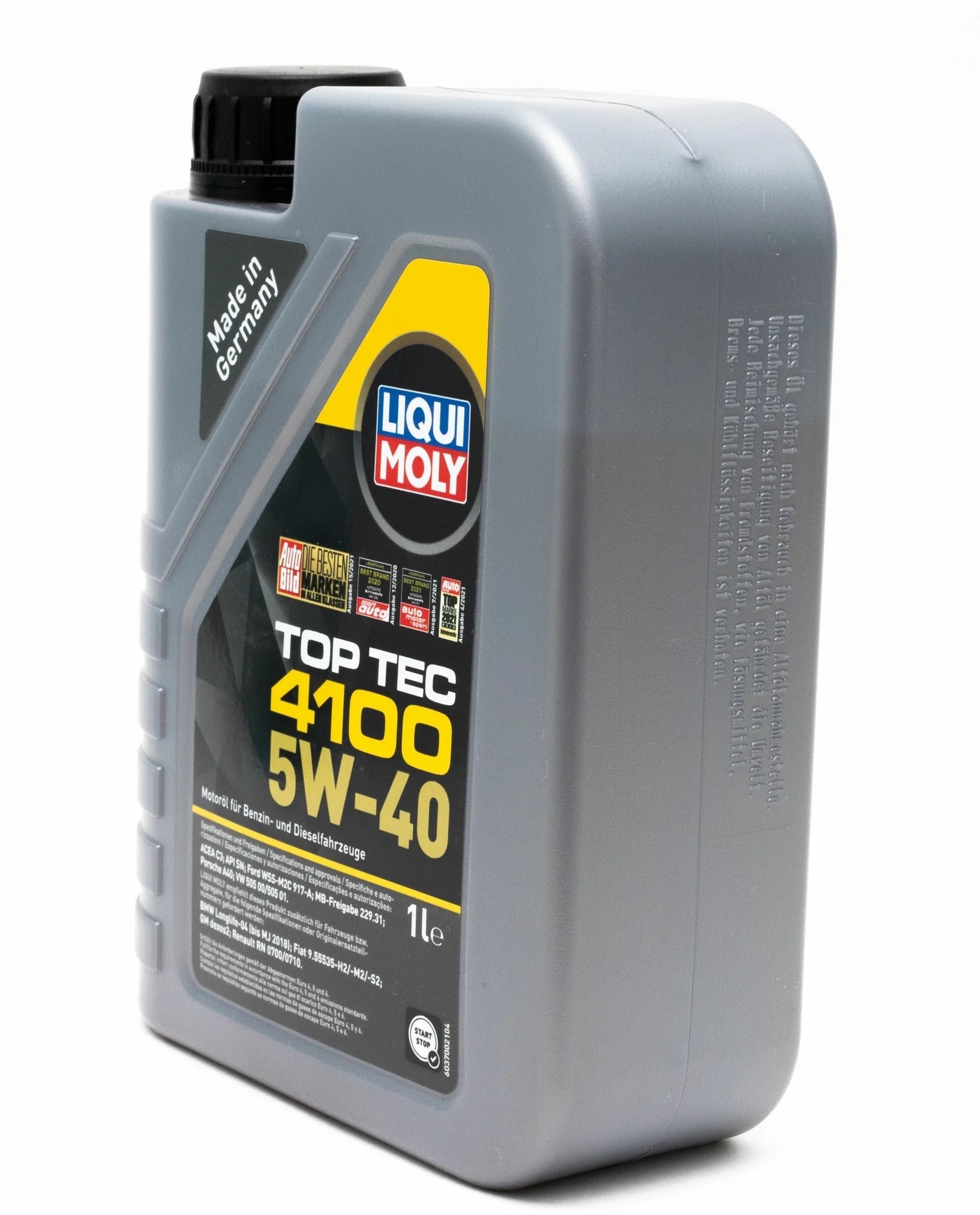 Моторное масло Liqui Moly Top Tec 4100 5W40 hc-синтетическое 1л