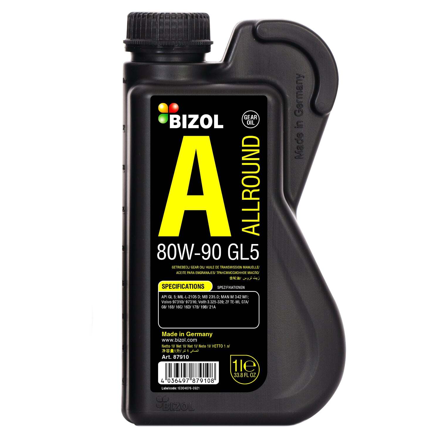 Минеральное масло BIZOL Allround Gear Oil GL5 80W-90 GL-5 1л