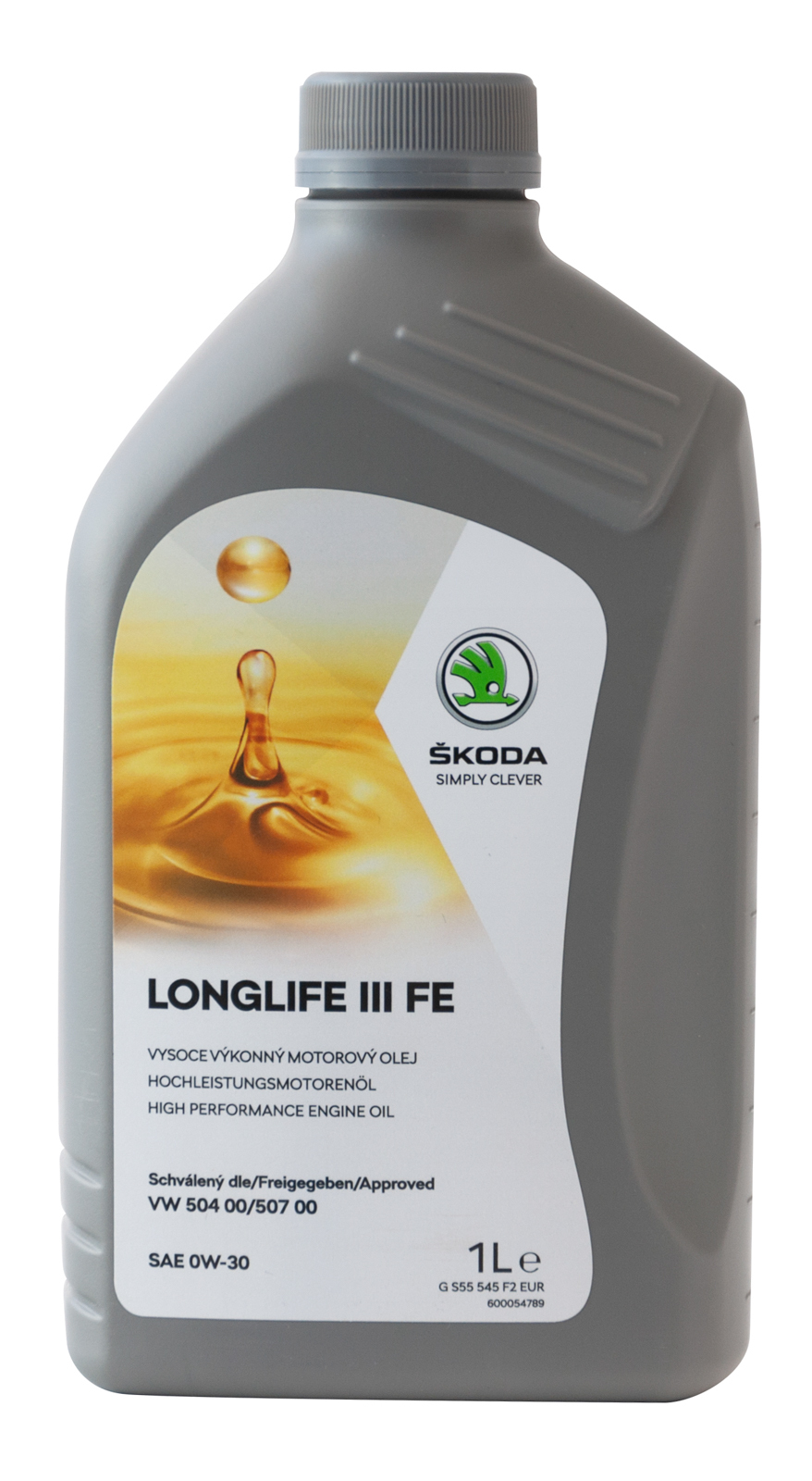 Синтетическое масло VW Group Skoda Longlife III FE 0W-30 1л