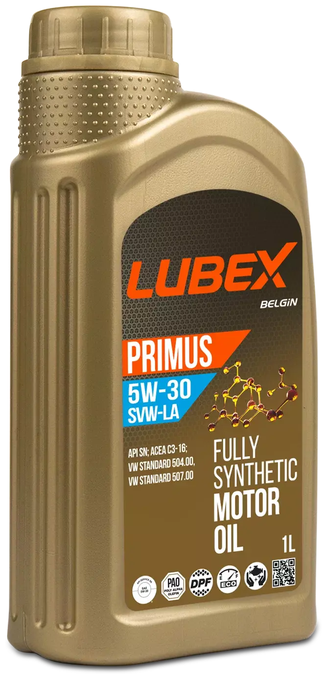Синтетическое моторное масло LUBEX PRIMUS SVW-LA 5W-30, 1 л