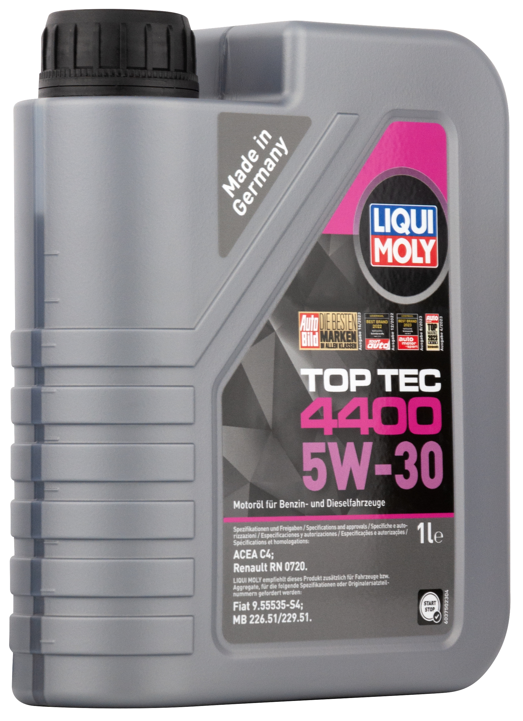 Моторное масло LIQUI MOLY Top Tec 4400 5W-30, RN 0720, синтетическое, 1л