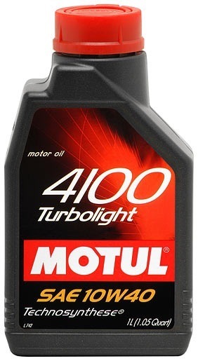 Моторное масло Motul 4100 Turbolight 10W40 полусинтетическое 1л