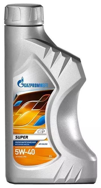 Полусинтетическое моторное масло Газпромнефть Super 5W-40, 1 л, 0.86 кг