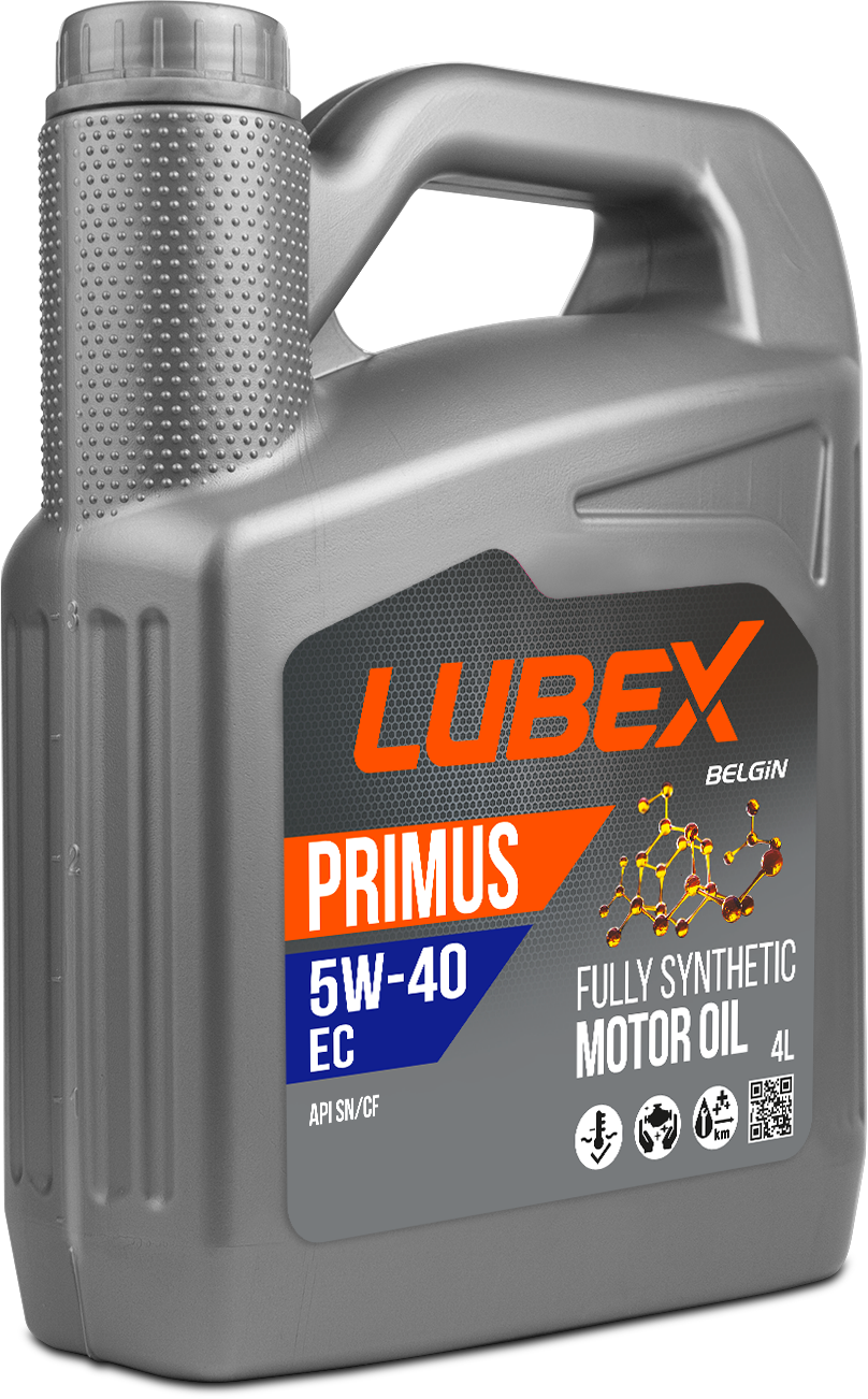 Синтетическое моторное масло LUBEX PRIMUS EC 5W-40, 4 л