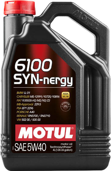 Motul 6100 Syn-Nergy 5W40 Синтетическое моторное масло, 4л