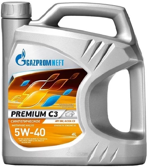 Масло моторное Gazpromneft Premium С3 5W40 синтетическое 4л