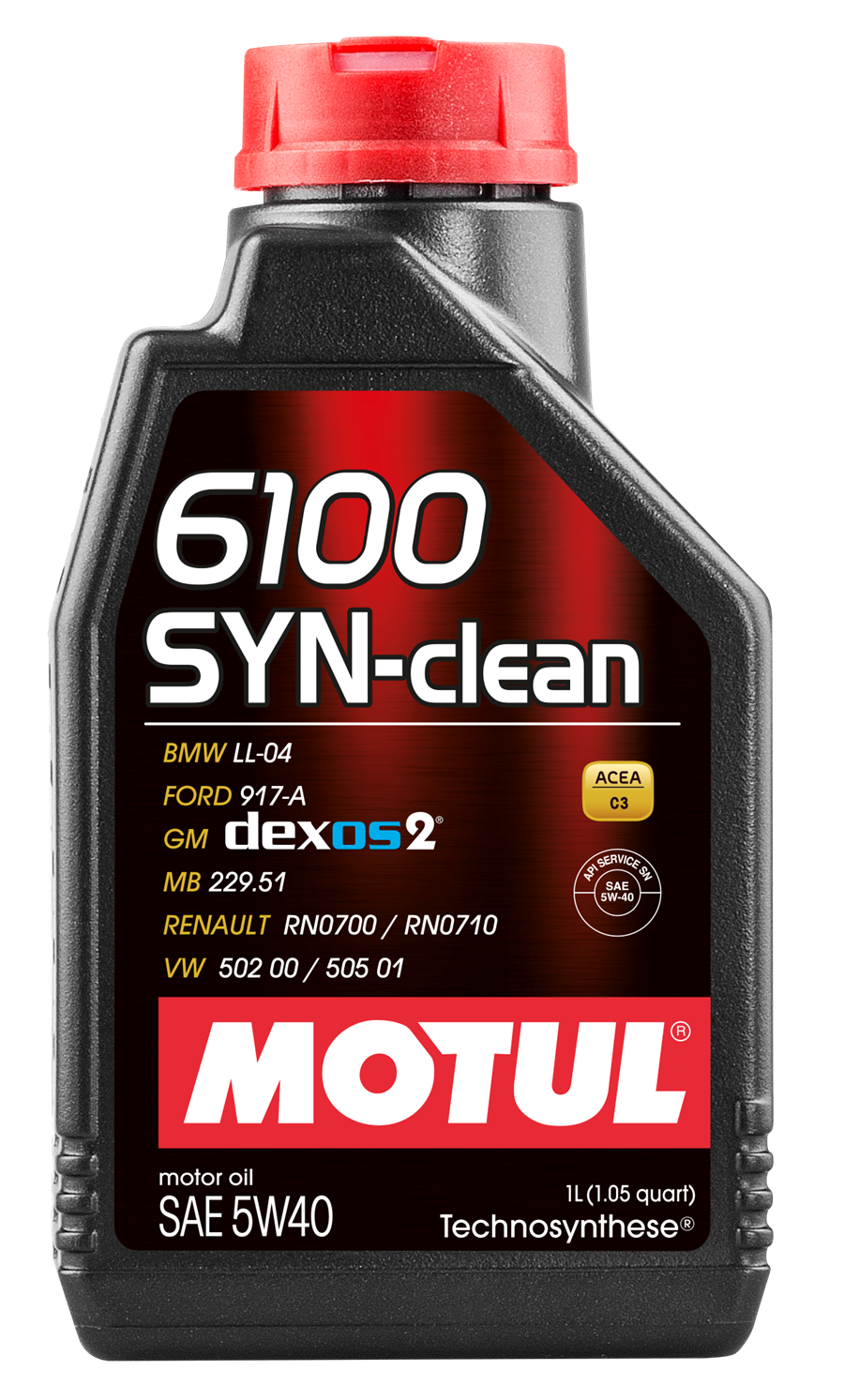 Моторное масло Motul 6100 SYN-CLEAN 5W40 синтетическое 1л