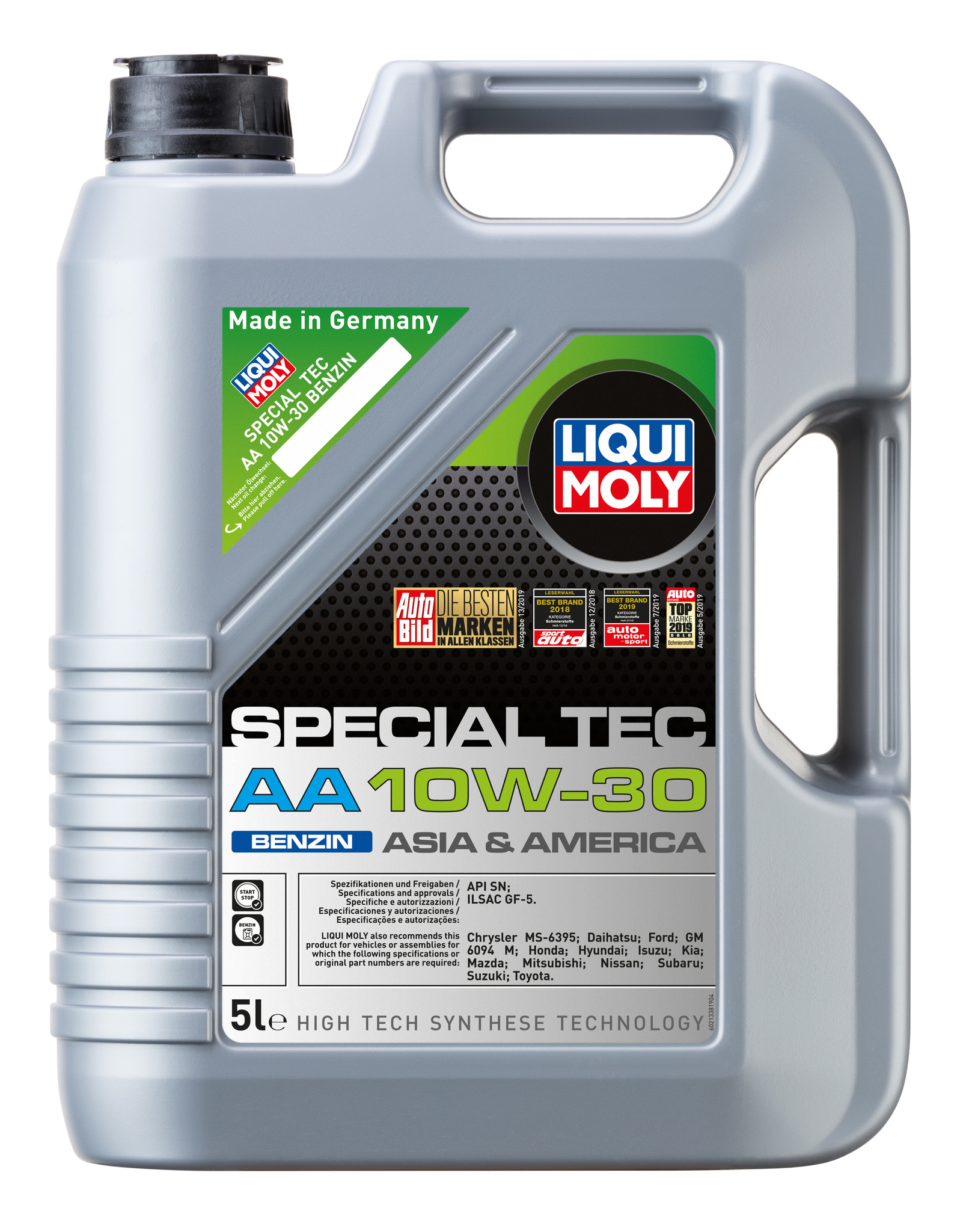 Моторное масло Liqui Moly Special Tec AA Benzin 10W30 hc-синтетическое 5л