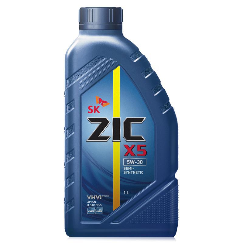 Моторное масло Zic X5 5W30 полусинтетическое 1л