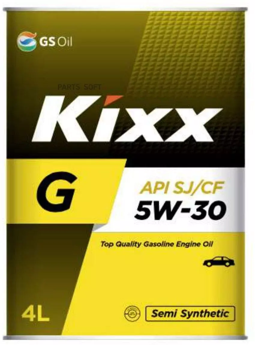 Синтетическое моторное масло Kixx G SJ 5W-30, 4 л