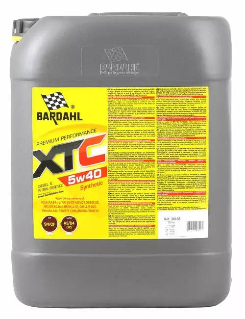 Масло моторное Bardahl XTC 5W-40 A3/B4 синтетическое 20 л
